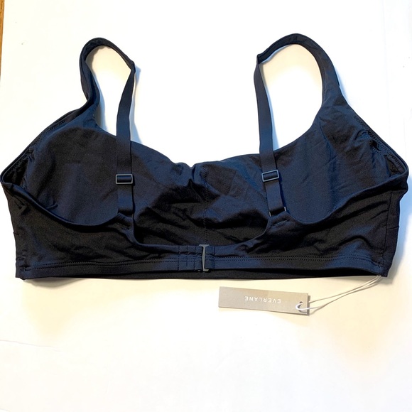 Everlane Women's NWT Black Square-Neck Bikini Top XL Bathing Suit Swim Beach - Picture 5 of 13